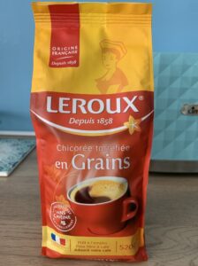 Emballage de la chicorée Leroux en grains (pour remplacer le café)